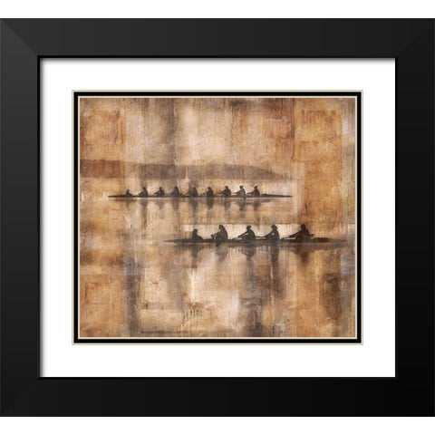 Sculling I Black Modern Wood Framed Art Print with Double Matting by Wiley, Marta
