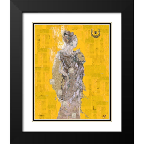 Queen Bee II Black Modern Wood Framed Art Print with Double Matting by Wiley, Marta