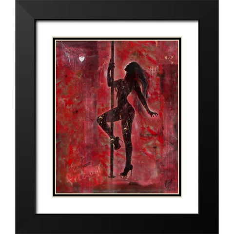 Pole Dancer I Black Modern Wood Framed Art Print with Double Matting by Wiley, Marta