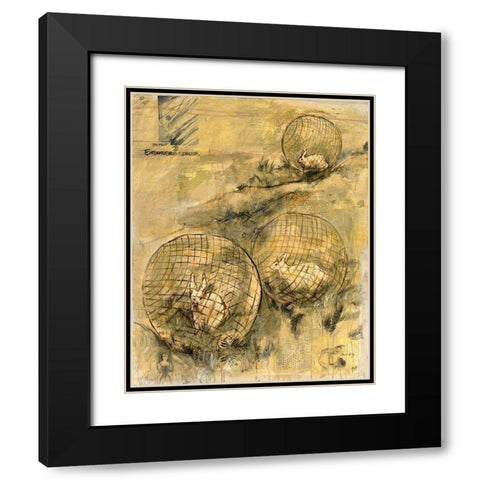 Extinction and Protection Black Modern Wood Framed Art Print with Double Matting by Wiley, Marta