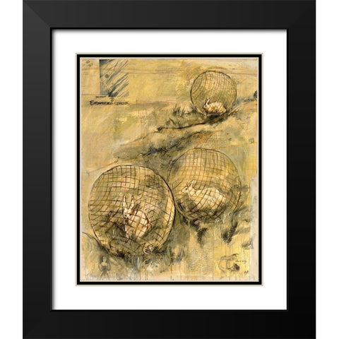 Extinction and Protection Black Modern Wood Framed Art Print with Double Matting by Wiley, Marta