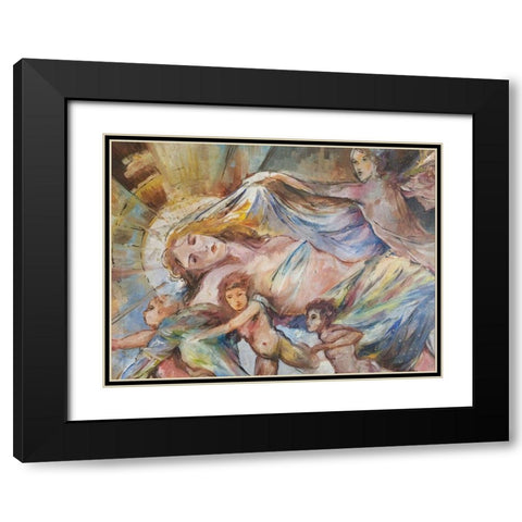Renaissance Pop Black Modern Wood Framed Art Print with Double Matting by Wiley, Marta
