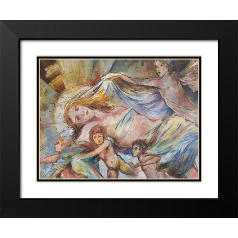 Renaissance Pop Black Modern Wood Framed Art Print with Double Matting by Wiley, Marta