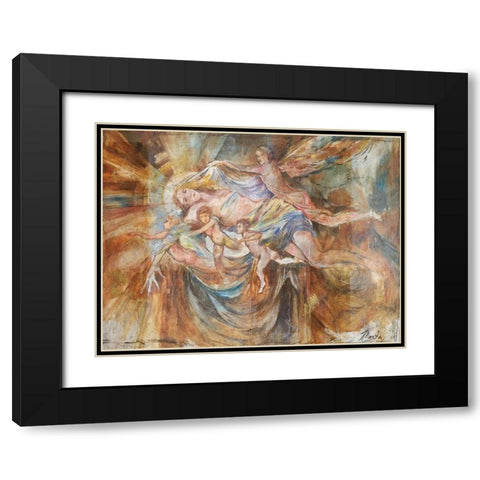 Renaissance Pop Black Modern Wood Framed Art Print with Double Matting by Wiley, Marta
