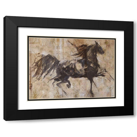Chinese Lepa Zena Black Modern Wood Framed Art Print with Double Matting by Wiley, Marta