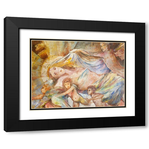 Renaissance Pop Black Modern Wood Framed Art Print with Double Matting by Wiley, Marta