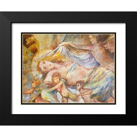 Renaissance Pop Black Modern Wood Framed Art Print with Double Matting by Wiley, Marta