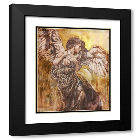Glorious Angel II Black Modern Wood Framed Art Print with Double Matting by Wiley, Marta