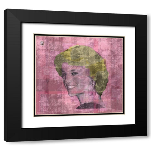 Princess D Black Modern Wood Framed Art Print with Double Matting by Wiley, Marta