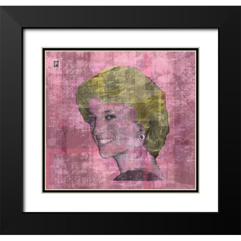 Princess D Black Modern Wood Framed Art Print with Double Matting by Wiley, Marta