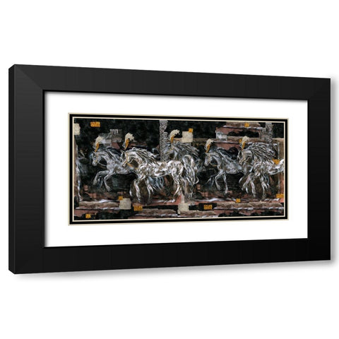 Pracer Horizontal Black Modern Wood Framed Art Print with Double Matting by Wiley, Marta