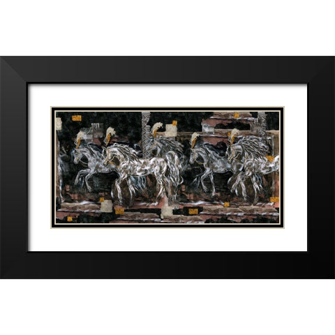 Pracer Horizontal Black Modern Wood Framed Art Print with Double Matting by Wiley, Marta