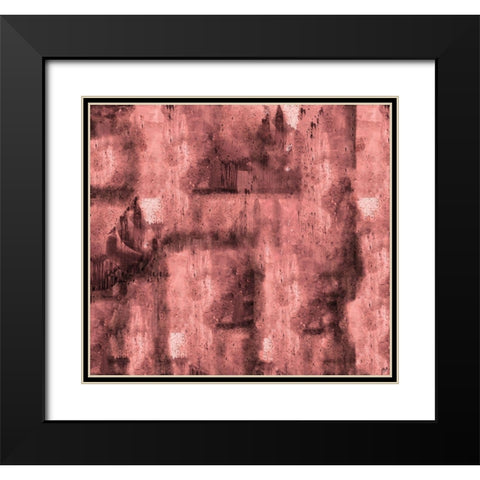 Abstract Red Black Modern Wood Framed Art Print with Double Matting by Wiley, Marta