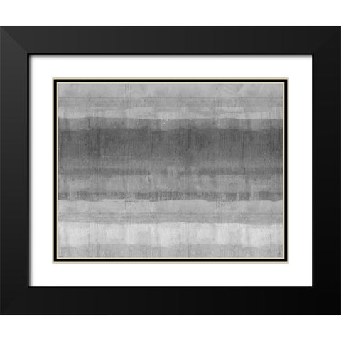 BandW Ocean Study Black Modern Wood Framed Art Print with Double Matting by Wiley, Marta