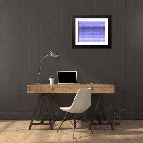 Ocean study Purple Black Modern Wood Framed Art Print with Double Matting by Wiley, Marta