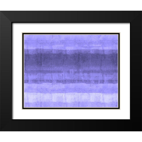 Ocean study Purple Black Modern Wood Framed Art Print with Double Matting by Wiley, Marta