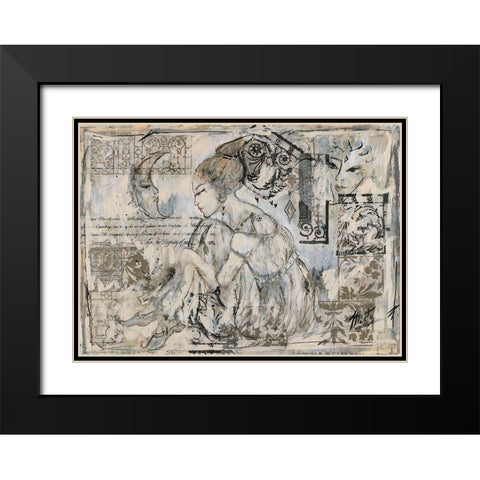 Daydream Black Modern Wood Framed Art Print with Double Matting by Wiley, Marta
