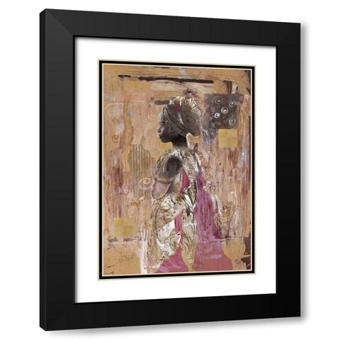 In Solitude- Dark  Black Modern Wood Framed Art Print with Double Matting by Wiley, Marta