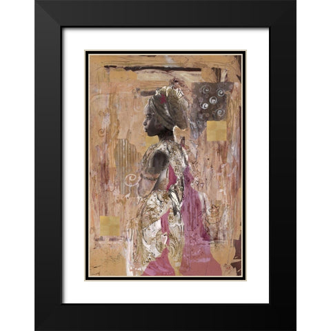In Solitude- Dark  Black Modern Wood Framed Art Print with Double Matting by Wiley, Marta