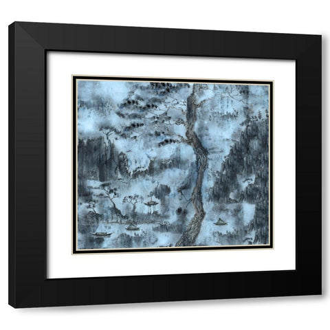 Chinese Dream II Black Modern Wood Framed Art Print with Double Matting by Wiley, Marta