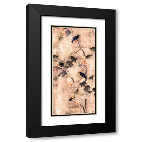 Song Bird Sepia Black Modern Wood Framed Art Print with Double Matting by Wiley, Marta