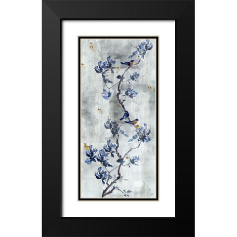 Song Bird Gray Black Modern Wood Framed Art Print with Double Matting by Wiley, Marta