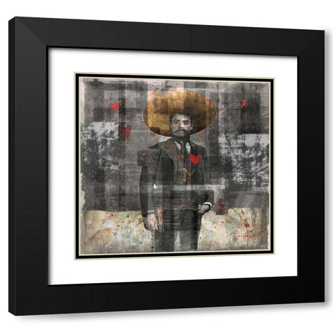 Mexican Revolutionary I-Sepia Black Modern Wood Framed Art Print with Double Matting by Wiley, Marta