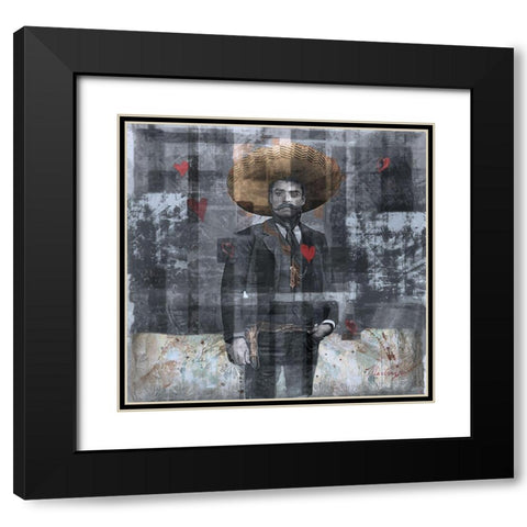 Mexcian Revolutionary I- Original Black Modern Wood Framed Art Print with Double Matting by Wiley, Marta