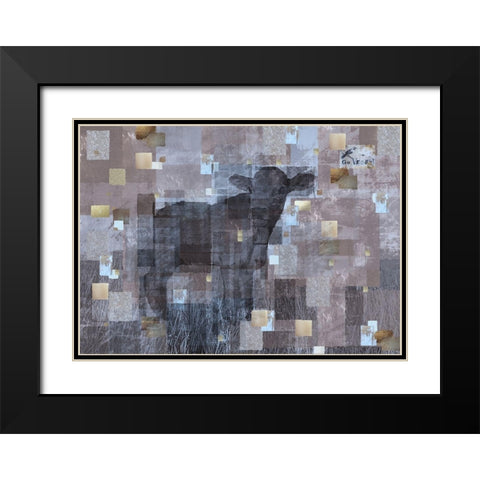 VEGAN- Soft Black Modern Wood Framed Art Print with Double Matting by Wiley, Marta
