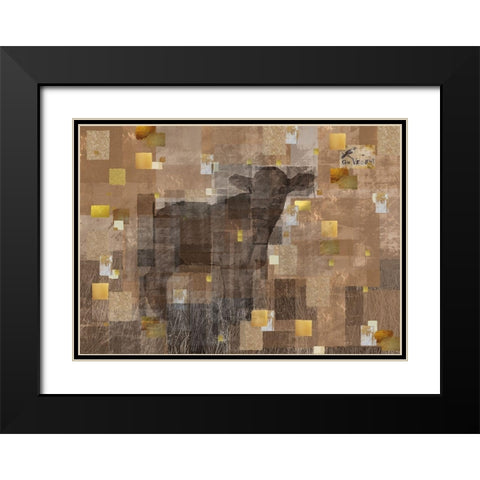 VEGAN- Beige Black Modern Wood Framed Art Print with Double Matting by Wiley, Marta