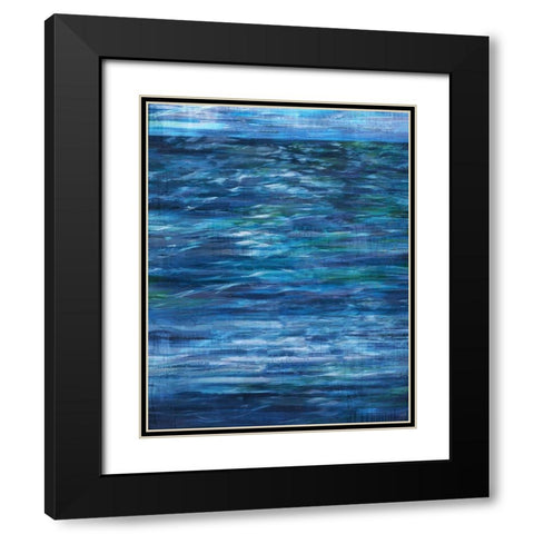 Blue Ocean Day Black Modern Wood Framed Art Print with Double Matting by Wiley, Marta