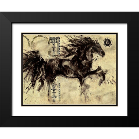 Lepa Zena Color VI Black Modern Wood Framed Art Print with Double Matting by Wiley, Marta