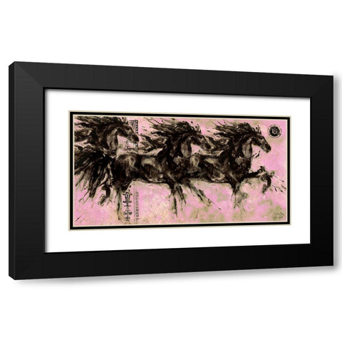 Lepa Zena 17 Black Modern Wood Framed Art Print with Double Matting by Wiley, Marta
