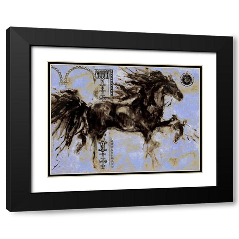 Lepa Zena Color XI Black Modern Wood Framed Art Print with Double Matting by Wiley, Marta