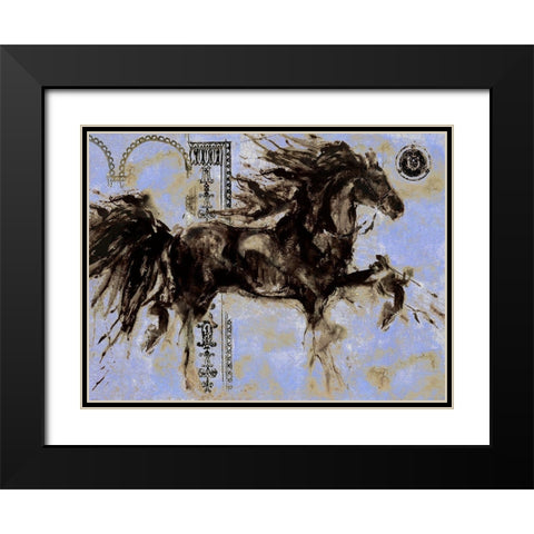 Lepa Zena Color XI Black Modern Wood Framed Art Print with Double Matting by Wiley, Marta
