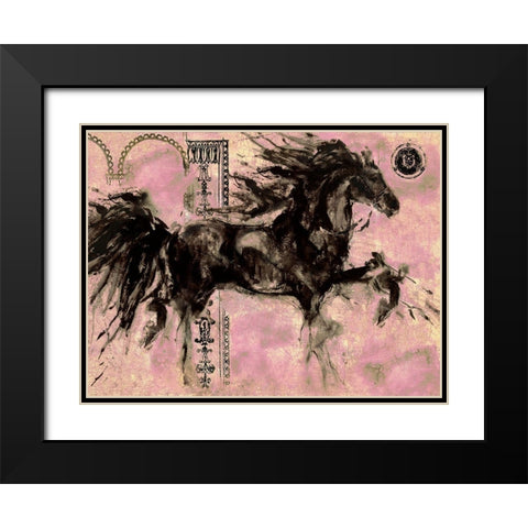 Lepa Zena Color XII Black Modern Wood Framed Art Print with Double Matting by Wiley, Marta