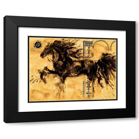 Lepa Zena  2 Black Modern Wood Framed Art Print with Double Matting by Wiley, Marta