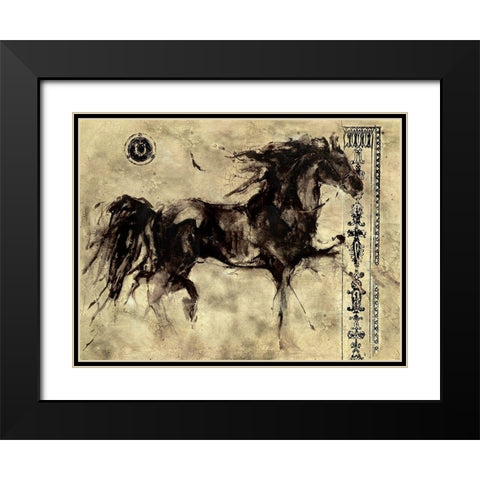 Lepa Zena 4 Black Modern Wood Framed Art Print with Double Matting by Wiley, Marta