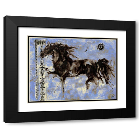 Lepa Zena 6 Black Modern Wood Framed Art Print with Double Matting by Wiley, Marta