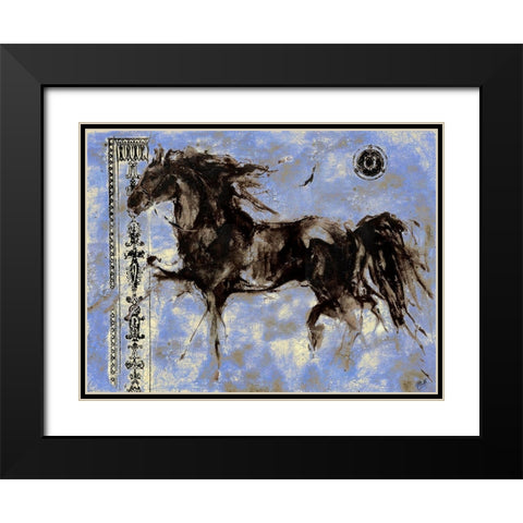 Lepa Zena 6 Black Modern Wood Framed Art Print with Double Matting by Wiley, Marta