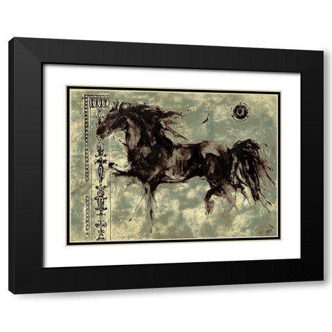 Lepa Zena 9 Black Modern Wood Framed Art Print with Double Matting by Wiley, Marta