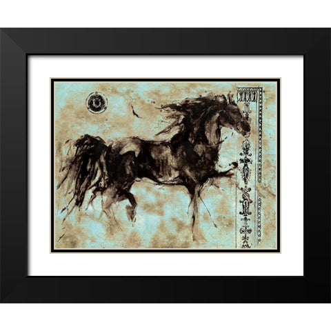 Lepa Zena 18 Black Modern Wood Framed Art Print with Double Matting by Wiley, Marta