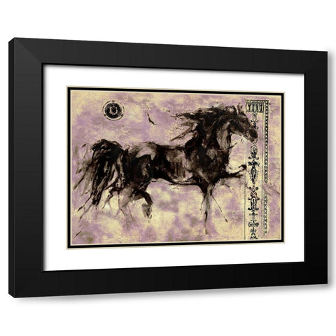 Lepa Zena 20 Black Modern Wood Framed Art Print with Double Matting by Wiley, Marta