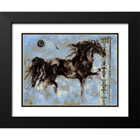 Lepa Zena 21 Black Modern Wood Framed Art Print with Double Matting by Wiley, Marta