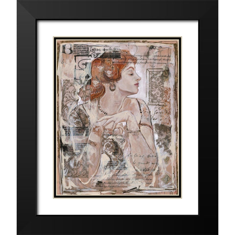 Vintage Doll I Black Modern Wood Framed Art Print with Double Matting by Wiley, Marta