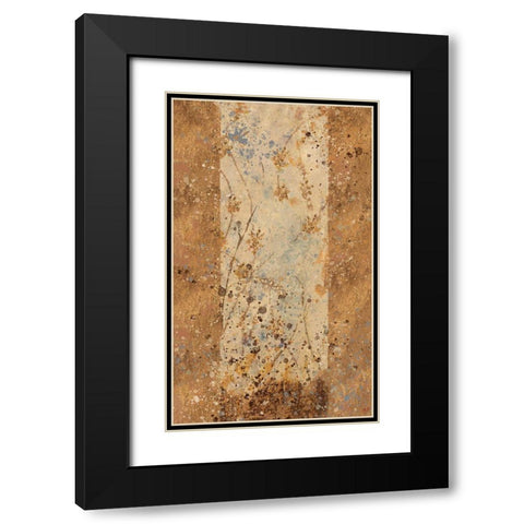 Golden Panel I Black Modern Wood Framed Art Print with Double Matting by Wiley, Marta
