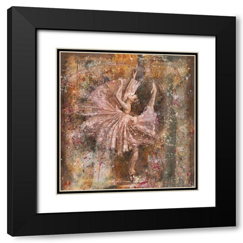 Fibonacci Ballerina Black Modern Wood Framed Art Print with Double Matting by Wiley, Marta