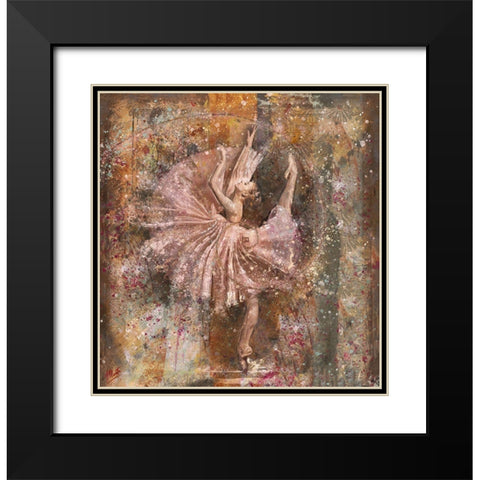 Fibonacci Ballerina Black Modern Wood Framed Art Print with Double Matting by Wiley, Marta
