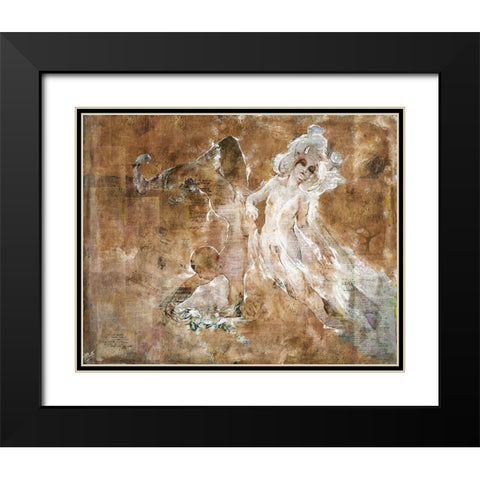 Shell boy I Black Modern Wood Framed Art Print with Double Matting by Wiley, Marta