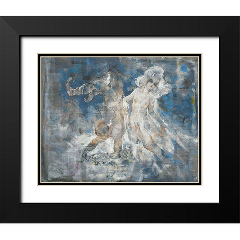 Shell boy II Black Modern Wood Framed Art Print with Double Matting by Wiley, Marta